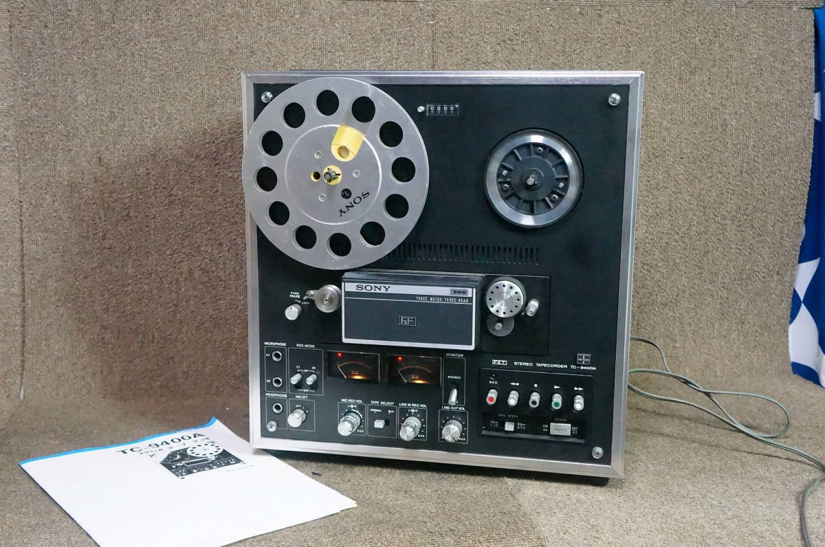 ジャンク品　オープンリールデッキ TC-9400A SONY ソニー　メタルリール　マニュアル付