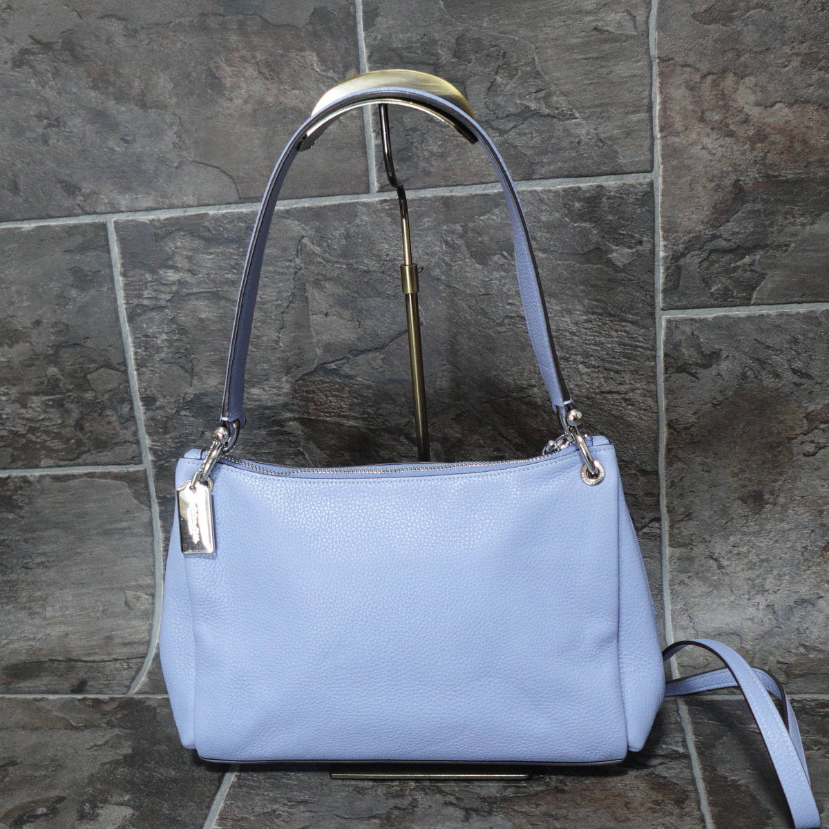 COACH コーチ ショルダーバッグ ライトブルー 水色(ハンドバッグ 