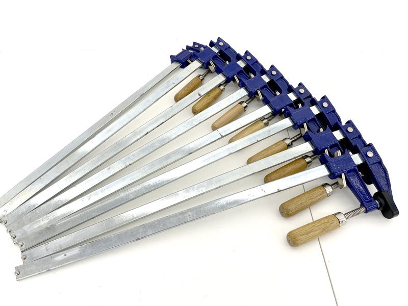 F型 クランプ 80mm×500mm 8本セット 固定 工具 木材 工作 木工 溶接 作業 DIY 日曜大工