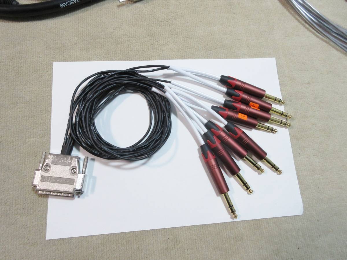 約90cm TRS MOGAMI 2932 モガミ 8ch マルチケーブル D-Sub25→TRS