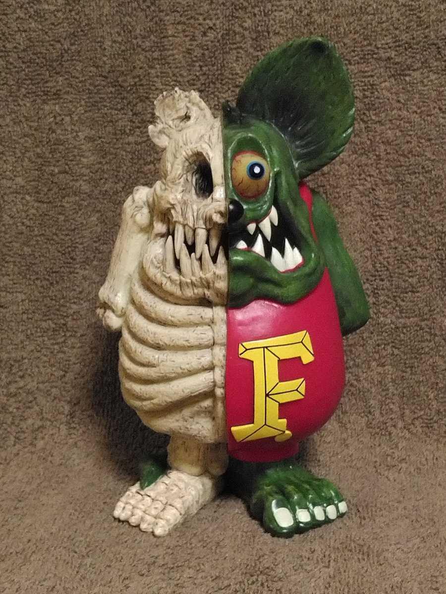 未使用 ラットフィンク フィギュア スケルトン 18cm /検W rat fink 