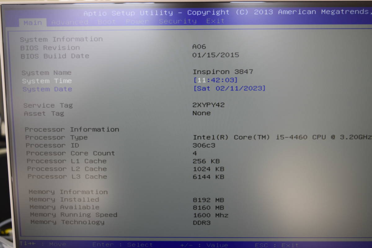 ノートスリーブ ブラック×ブラック BIOS-OK DELL Inspiron 3847 i5-4460 8GB HDD無 GTX1050Ti-4GB 中古品