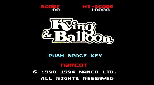 MSX 『 King&Balloon キング&バルーン 』- Namcot - 【 整備・保証付