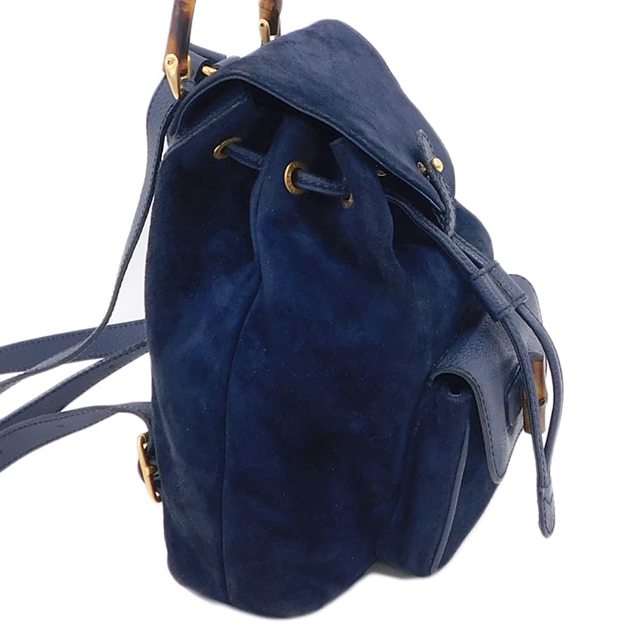 1円 □ 美品 グッチ リュック バンブー 003・3444・0030 スウェード