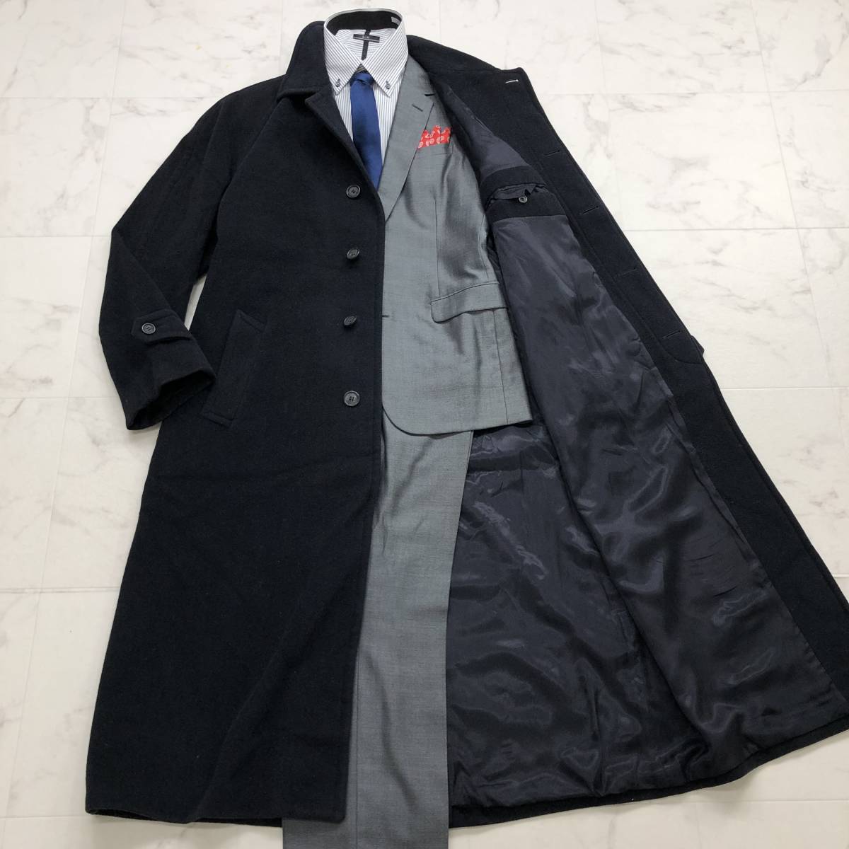 圧巻の千鳥柄&極上カシミヤ！】Paul Smith ポールスミス トレンチ