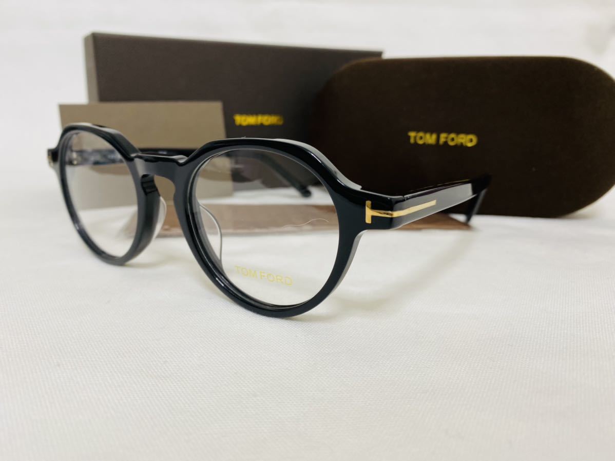 ☆トムフォード☆メガネフレーム☆TOM FORD☆黒縁 ラウンド ブラック 