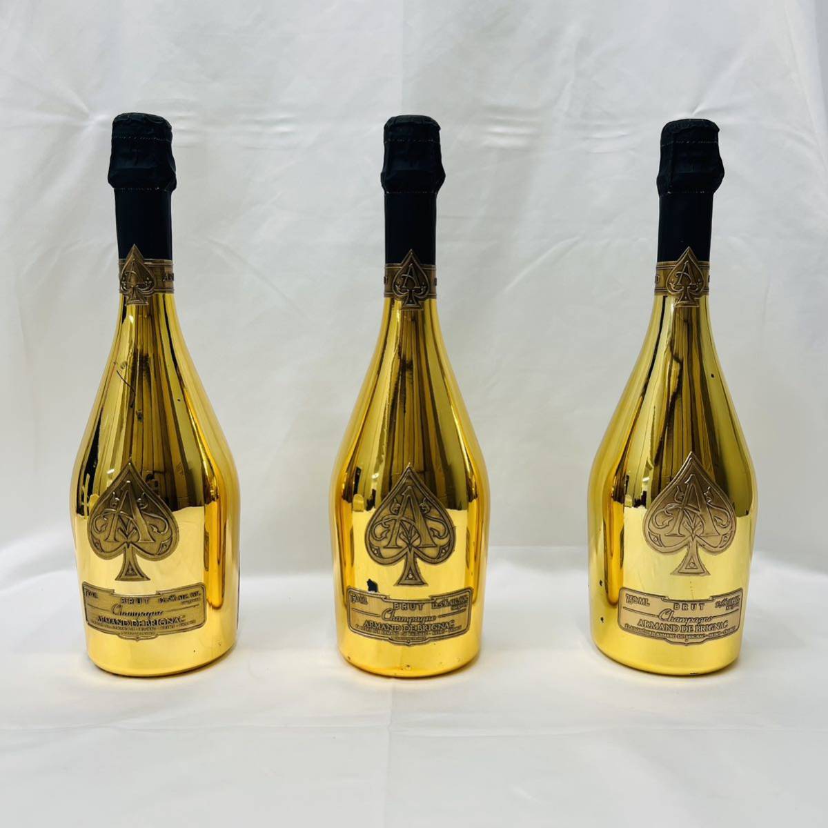 3本セット キズあり 古酒 並行品 アルマンド ブリニャック ブリュット