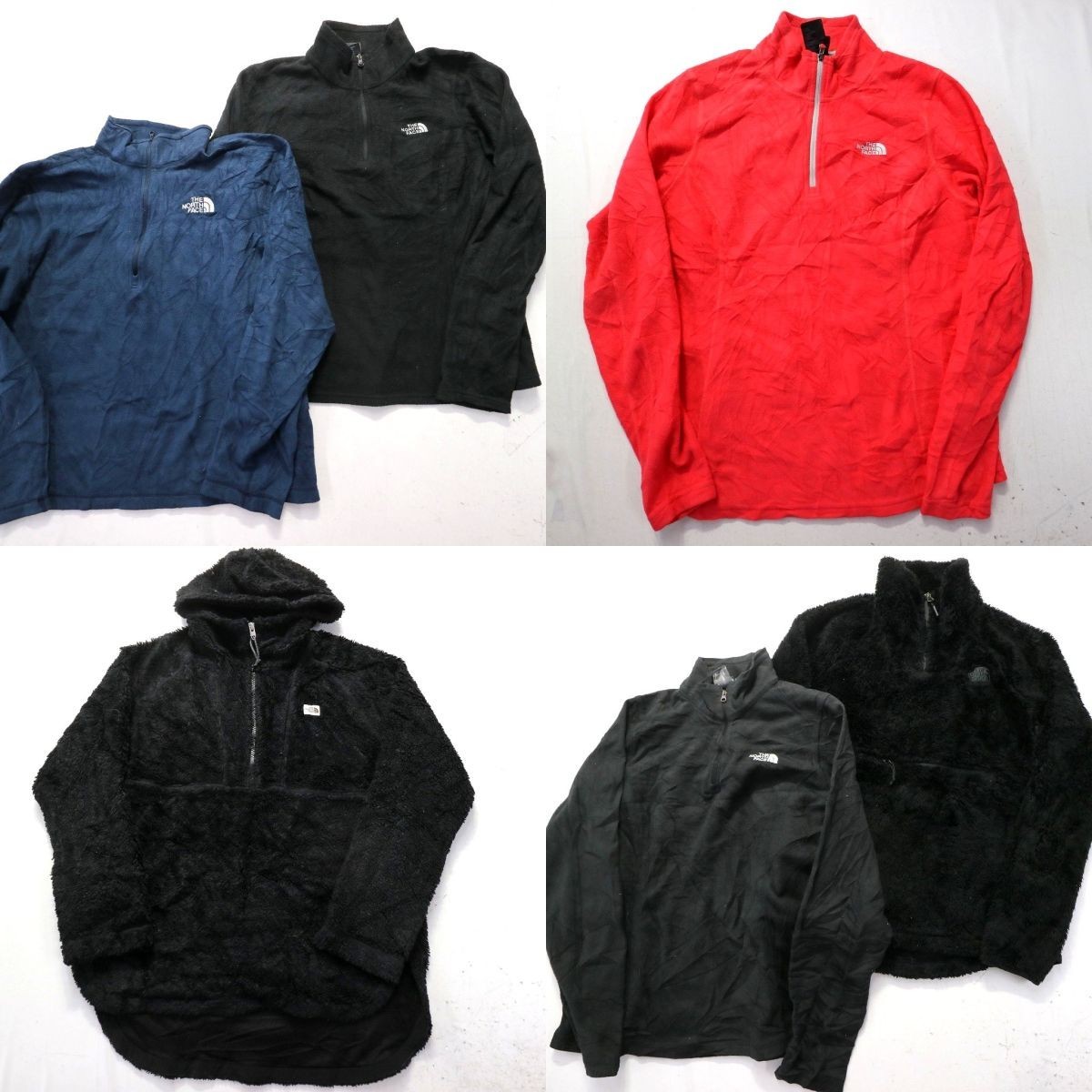 ◎ノース ハーフジップフリースジャケット set アウトドア 他 (レディースM) 6枚セット まとめ 古着卸 1円スタート 最落なし ML7898