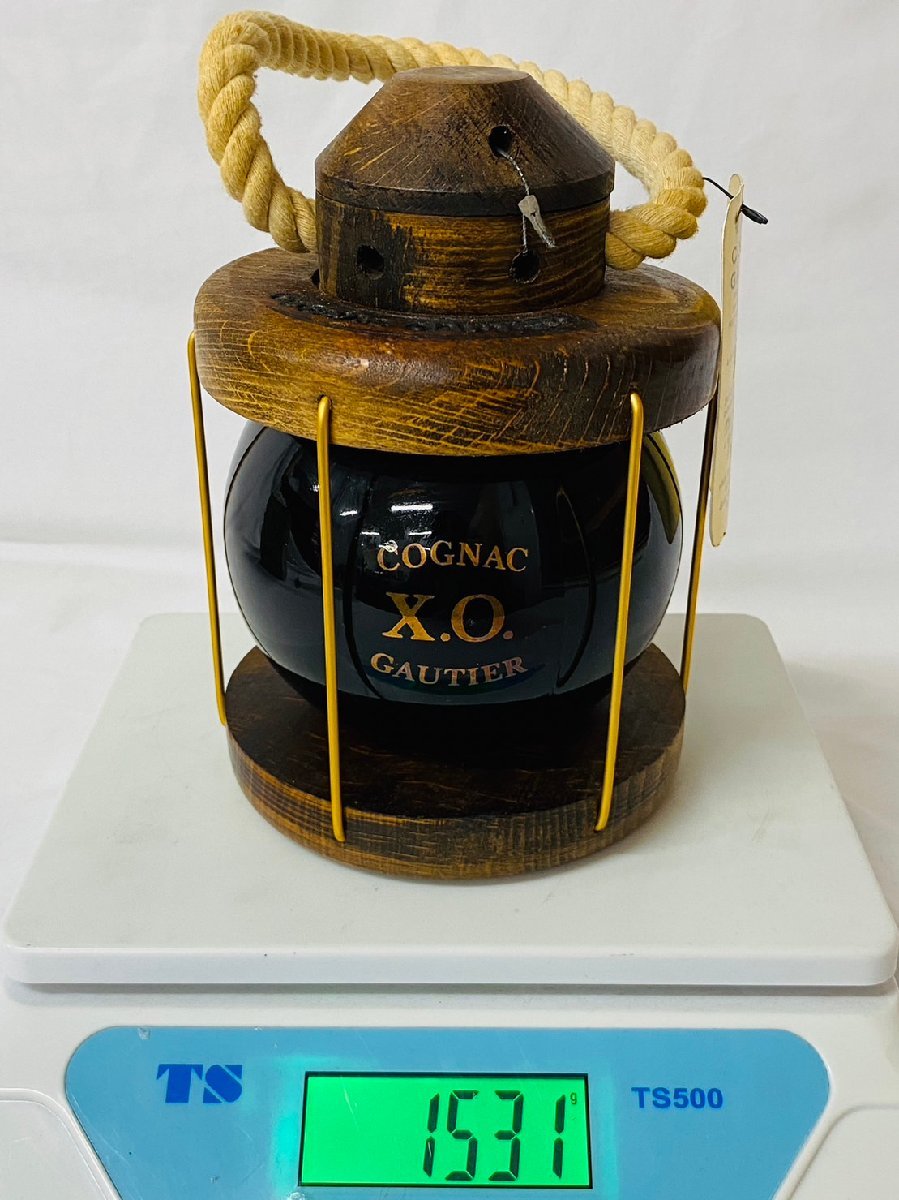 ☆未開栓☆古酒 COGNAC XO GAUTIER ゴーティエ ランタン型ボトル 700ml 40°