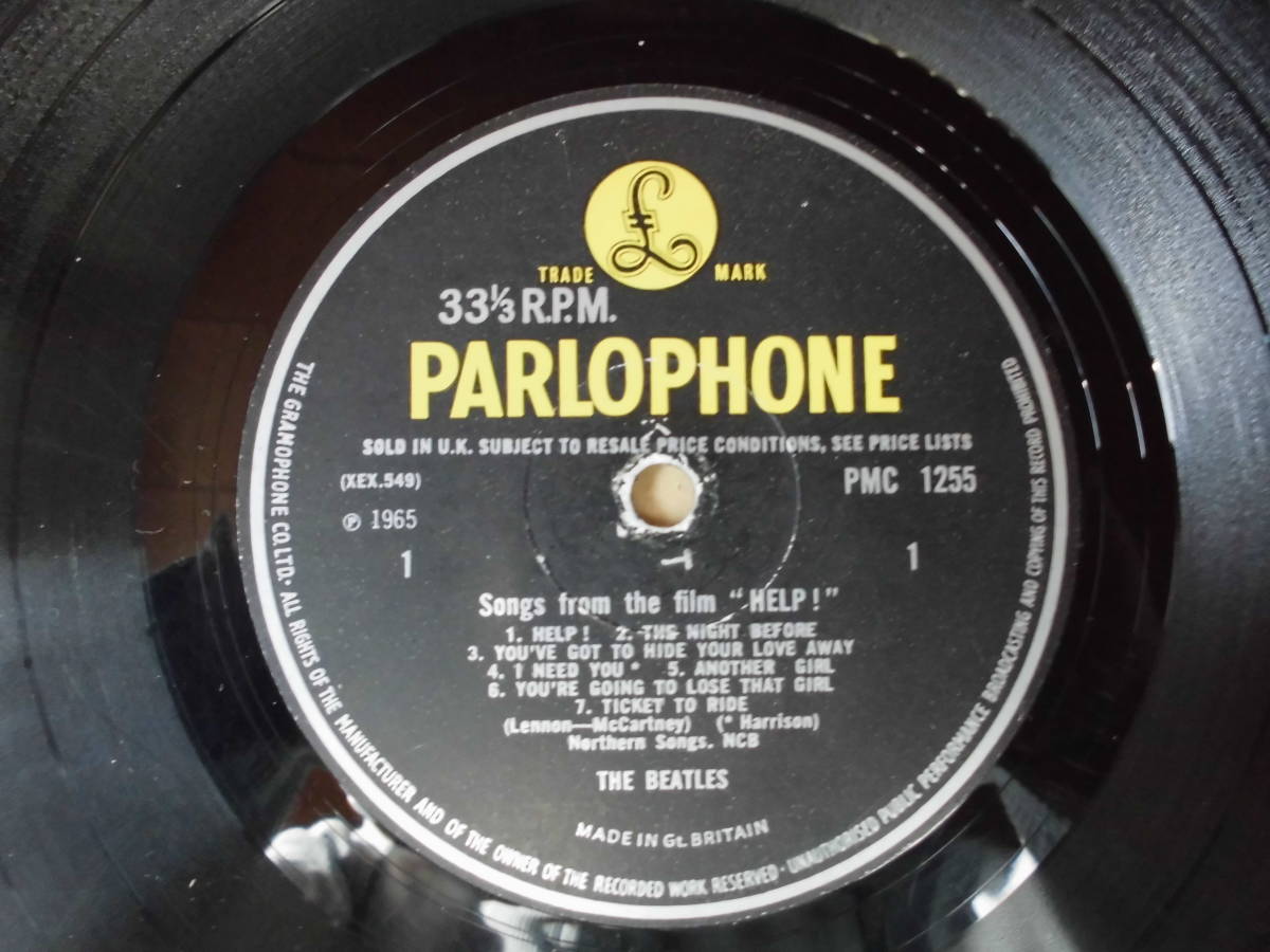 Beatles HELP UK orig mono PMC1255 ビートルズ「ヘルプ」モノ マト2