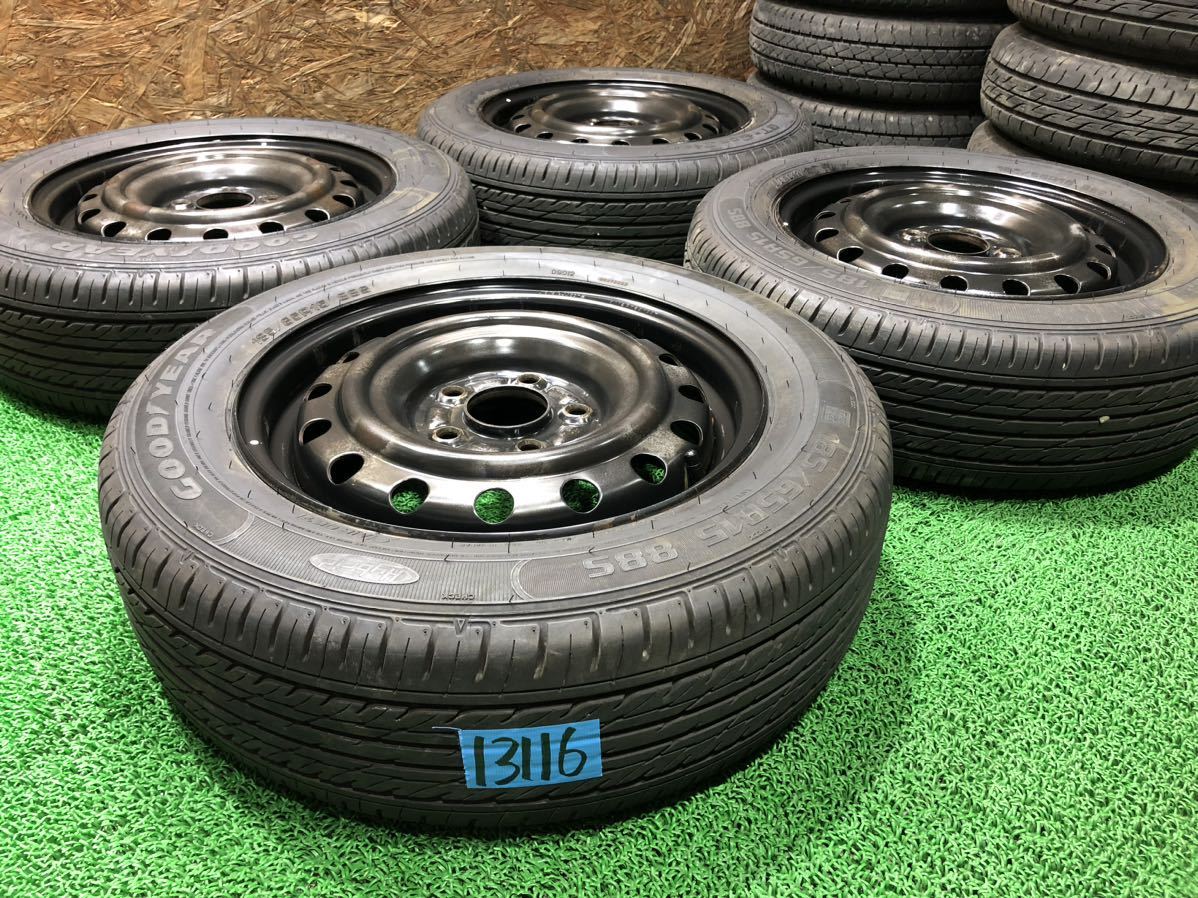 お買い得，大得価 日産純正 15inch 5.5j &times; GOODYEAR 185/65R15 PCD114.3 5穴 アベニール ウイングロード ブルーバードシルフィ リバティ ラフェスタ(ラジアルタイヤ)｜売買されたオークション情報、yahooの商品情報を 5穴