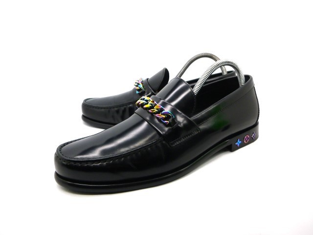 ◆本物保証◆ルイ・ヴィトン◆2021年完売◆メンズ/メジャーライン/ローファー/モカシン/レザー/シューズ/革/靴/26.5～27cm★☆新品同様☆★