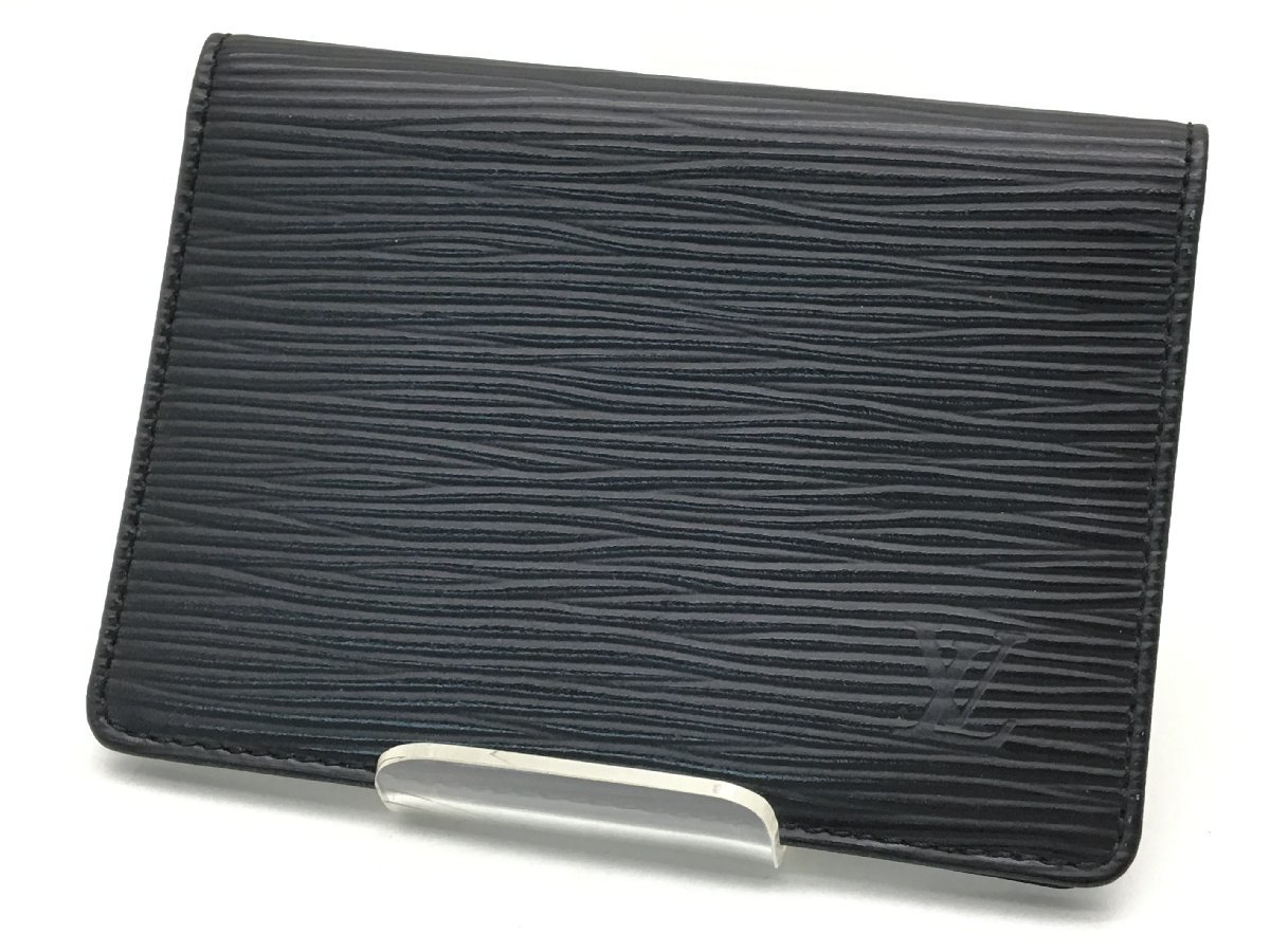 新作，安い Louis Vuitton エピ カードケース M63202 ブラック系 中古 