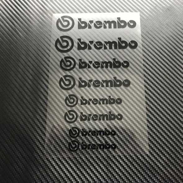 送料無料！brembo ブレンボ ロゴ ブレーキキャリパー ステッカー デカール 耐久 耐熱 ブレーキ　レクサス　トヨタ　ポルシェ　BMW ブラック