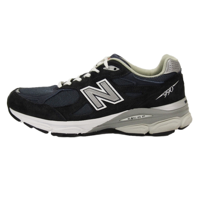 美品 New Balance ニューバランス 26cm M990NB3 USA製 スエード ネイビー 紺 24001991