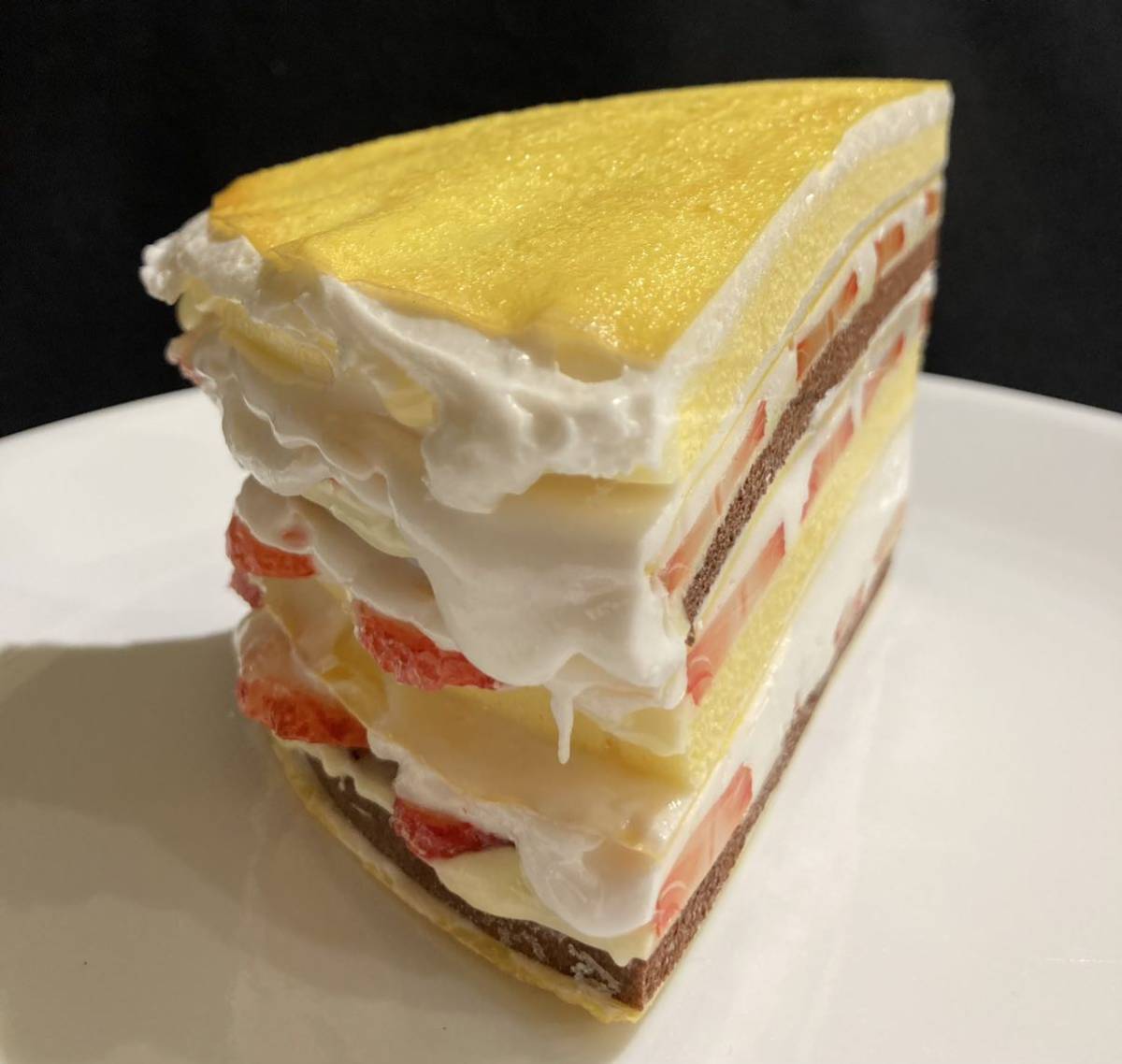 食品サンプル　ミルクレープケーキ　カットケーキ