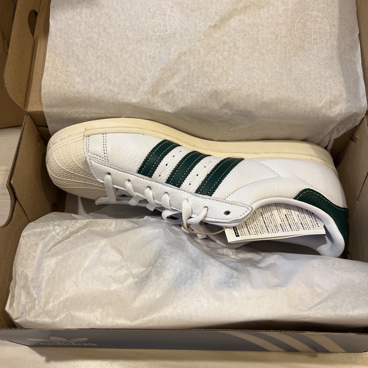 新品未使用 adidas SUPERSTAR アディダススーパースター グリーン