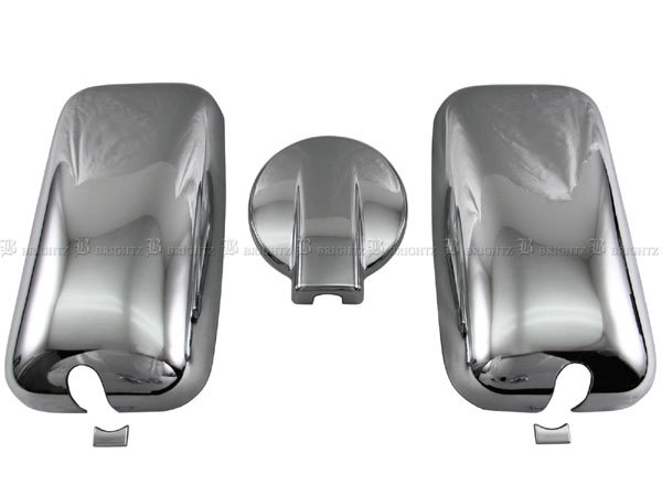 いすゞ 07エルフ メッキ ドア ミラー カバー アンダー ミラー カバー セット 140Φ ガーニッシュ ベゼル パネル モール TK－MIR－SET－007