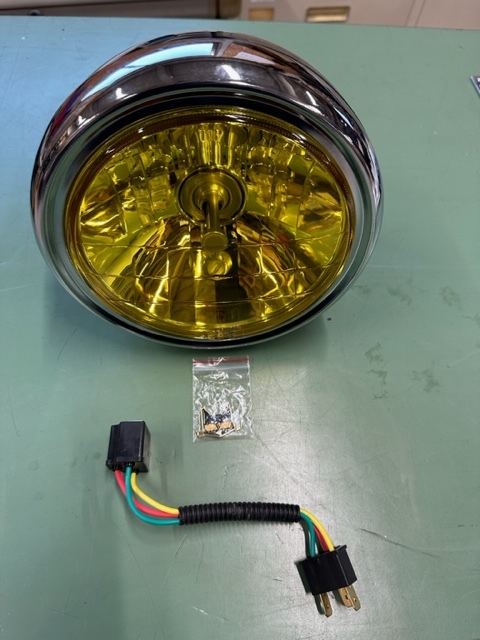 Z系ヘッドライト 180φLED イエローガラスレンズ マーシャル