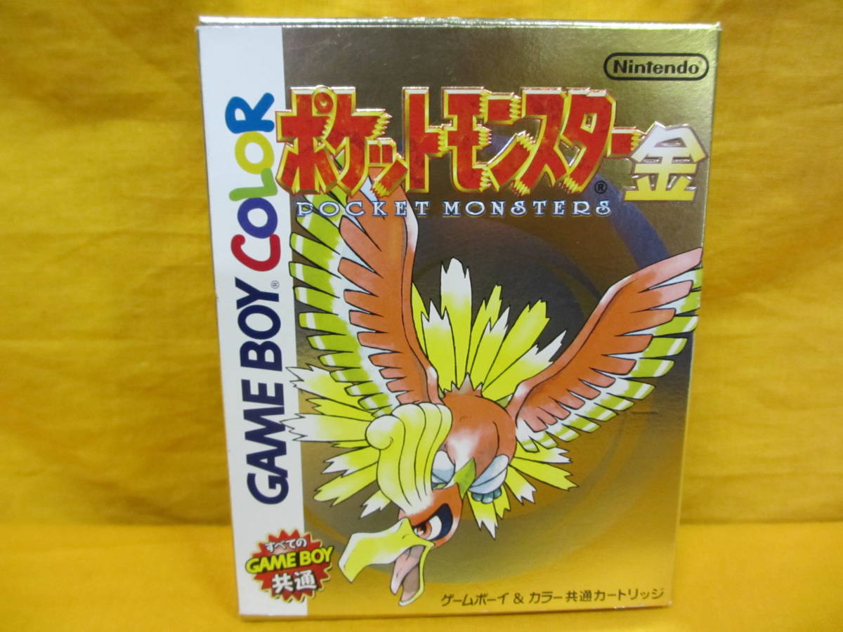 【Y403】ゲームボーイ ソフト ポケットモンスター金 箱・説明書付き ポケモン POKEMON 任天堂 NINTENDO POCKET MONSTER