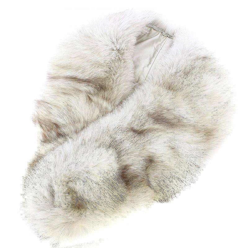 サガフォックス SAGA FOX trim besatz garniture ティペット ショール マフラー 毛皮 銀サガ フォックスファー グレー 茶 ブラウン