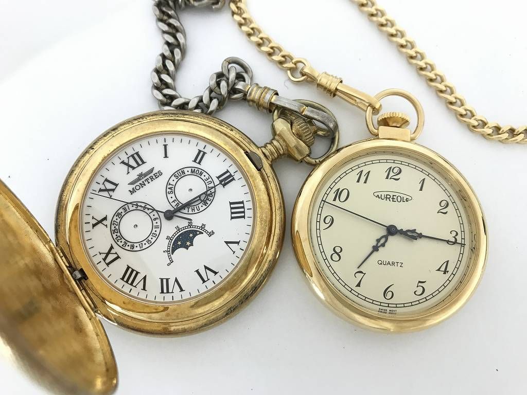 1円 ジャンク品 セイコー他 懐中時計 大量セット ゴールド色等 AQ417 
