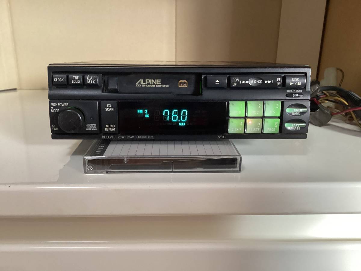 ALPINE Yahoo!オークション 電源OK 7294J - ジャンク品 カーオーディオ 