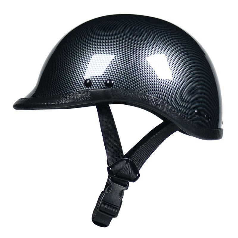  ハーフヘルメット バイクヘルメット半キャップ半ヘルハーレー風 カーボンファイバー柄 軽量 四季フリーサイズ(フリーサイズ)｜売買されたオークション情報、yahooの商品情報をアーカイブ 半帽、半キャップ
