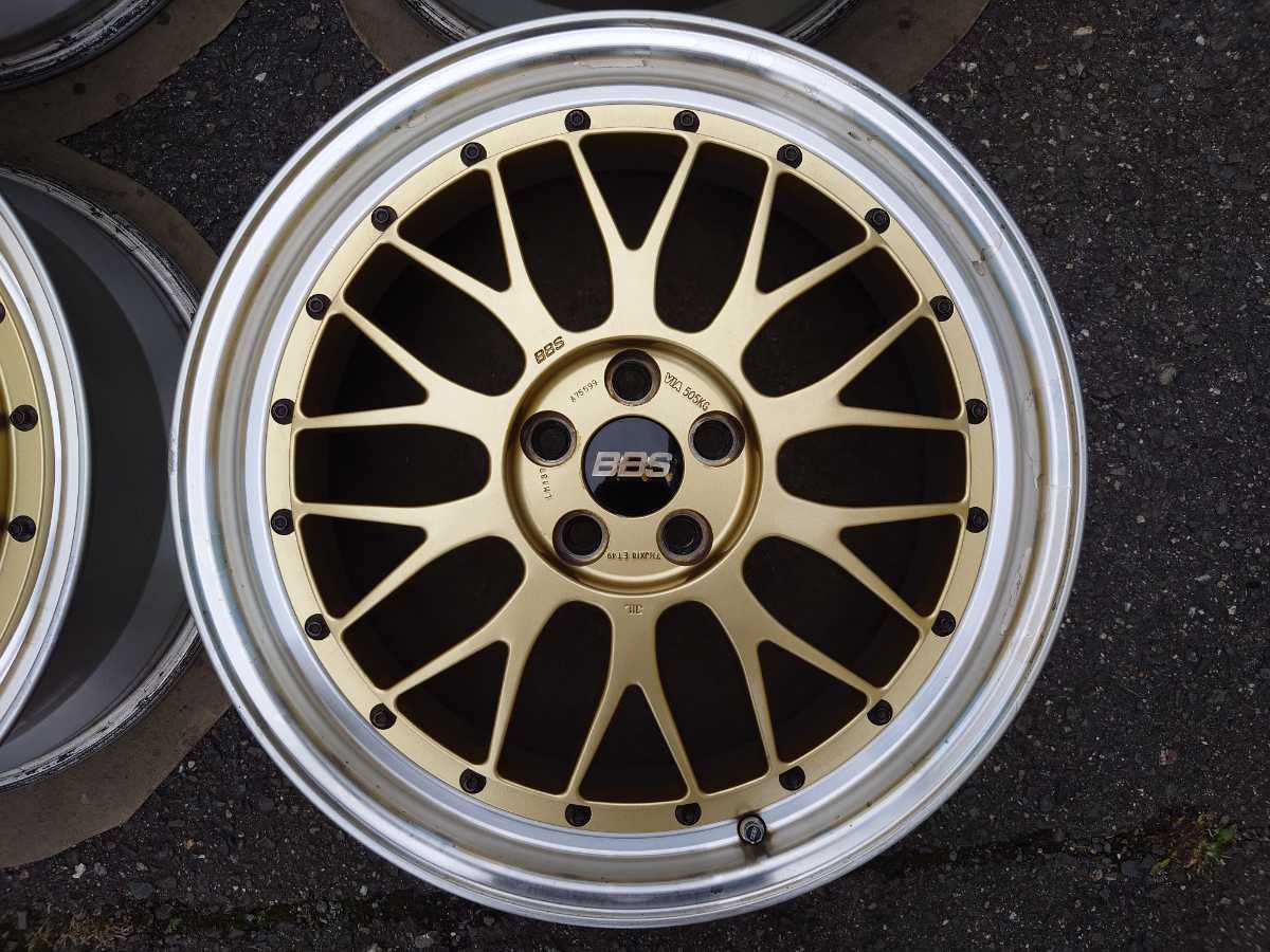 86 BRZ プリウス 鍛造 BBS LM GL-SLD ゴールド 18インチ 7.5J+49 LM137