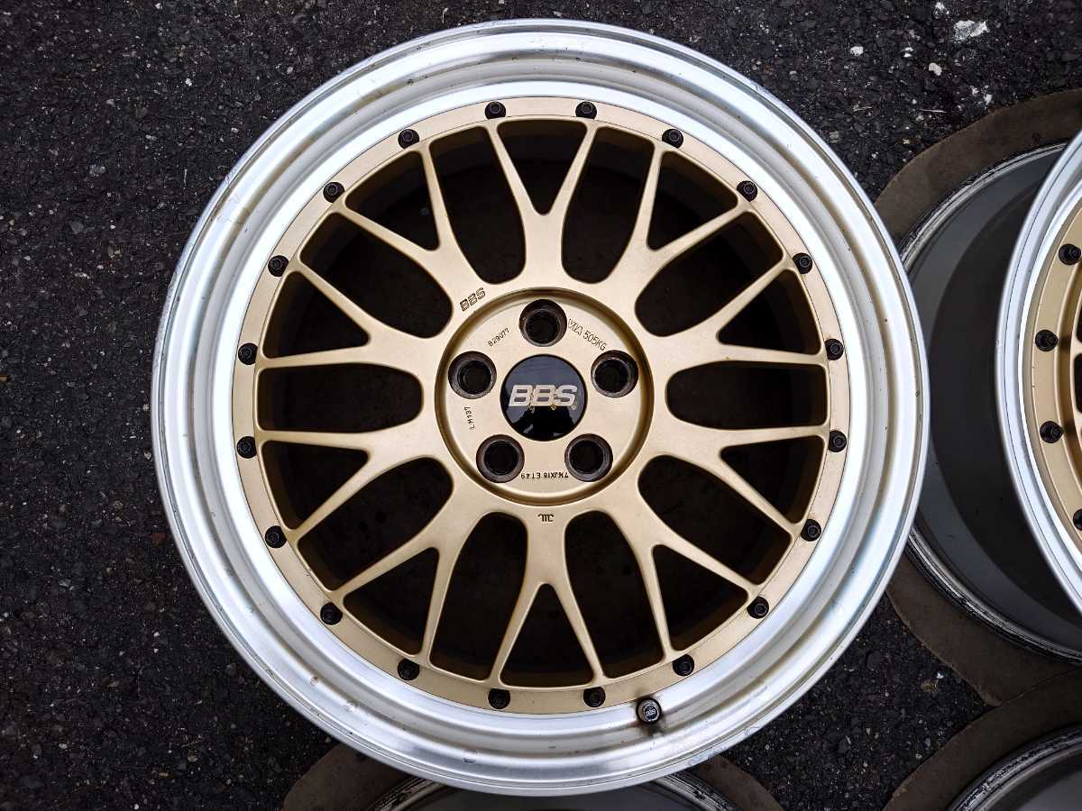 86 BRZ プリウス 鍛造 BBS LM GL-SLD ゴールド 18インチ 7.5J+49 LM137