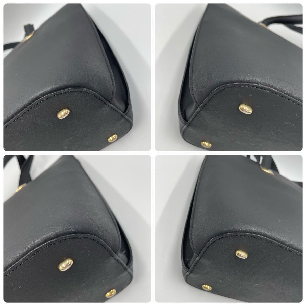 1円 セリーヌ CELINE トートバッグ ハンドバッグ レザー 黒色 ブラック 