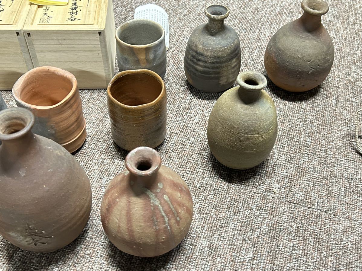 備前焼 酒器 徳利 備前 煎茶道具 湯呑み 焼酎呑み 大澤恒夫 人間国宝