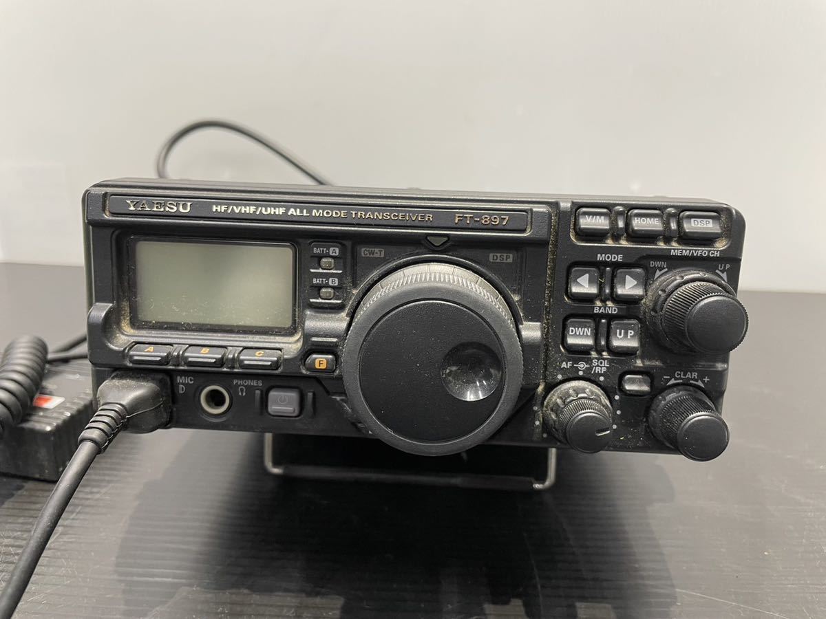 ☆【ジャンク品】YAESU FT-897 八重洲無線機 アマチュア無線機 専用外箱付☆