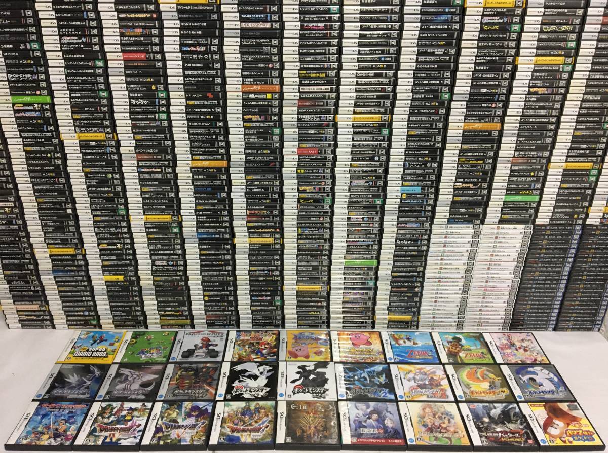 ★P765 DS ソフト 1000本 超大量 まとめ売り エルミナージュ2 ドラクエ4/5/6 救急救命 カドゥケウス2 ルーンファクトリー3 ポケモン全種 他
