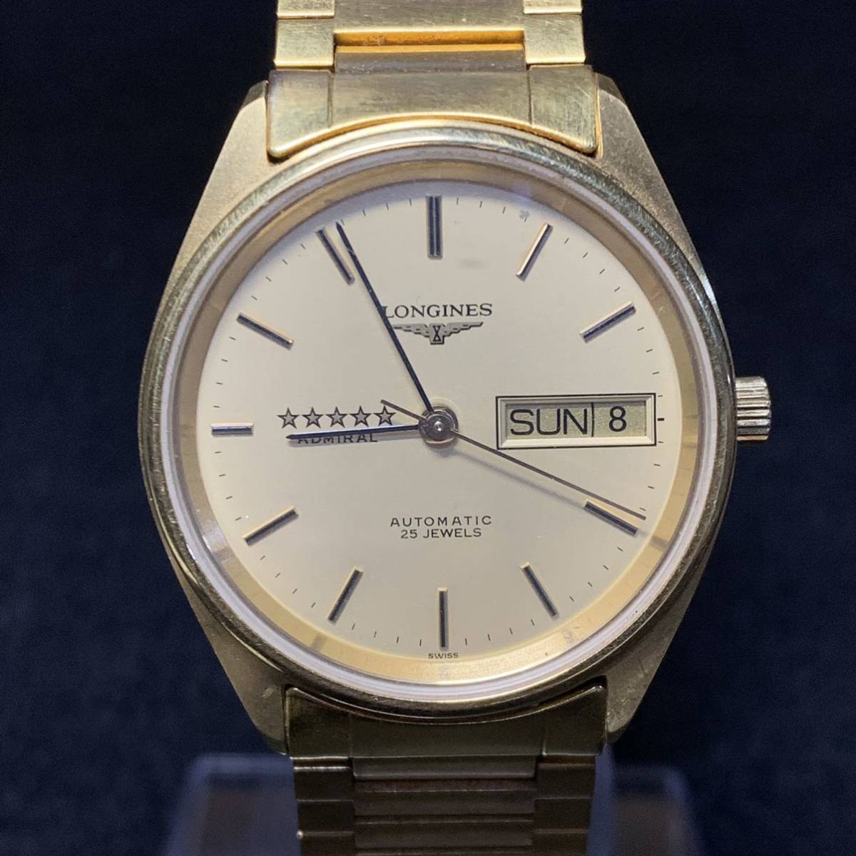1円~【稼働品】LONGINES ADMIRAL ロンジン アドミラル ファイブスター 