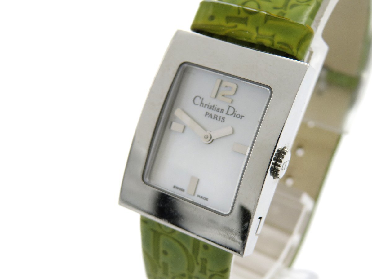 ◆1円◆稼働◆　ディオール　D78-109　　シェル　クオーツ　レディース　腕時計　　878904