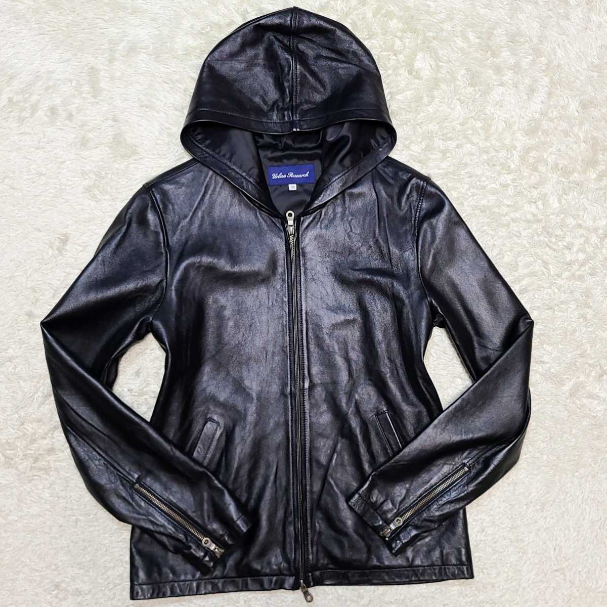 極上ラムレザー!!アーバンリサーチ URBAN RESEARCH レザーパーカー 38