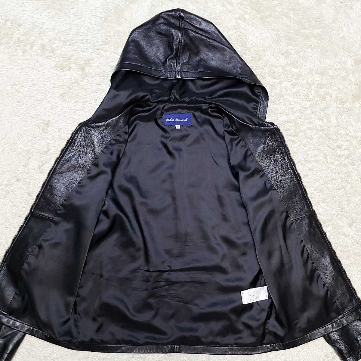 極上ラムレザー!!アーバンリサーチ URBAN RESEARCH レザーパーカー 38
