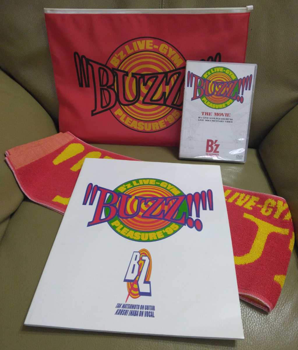 Buzz!! オマケでツアーパンフレット LIVE-GYM Pleasure'95 B'z Bz