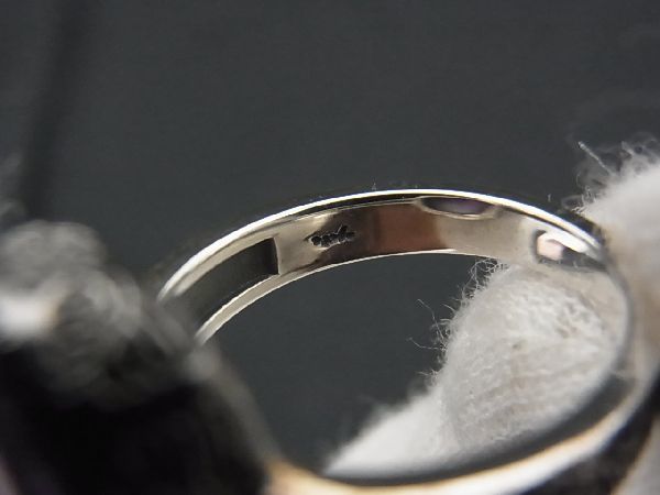 1円 □美品□ agete アガット Dears SV925 アメジスト リング 指輪