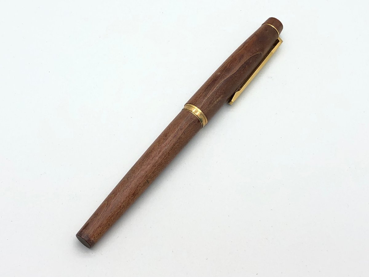 パイロット 万年筆 カスタム ペン先K14 ウッド 木軸 ゴールド 筆記