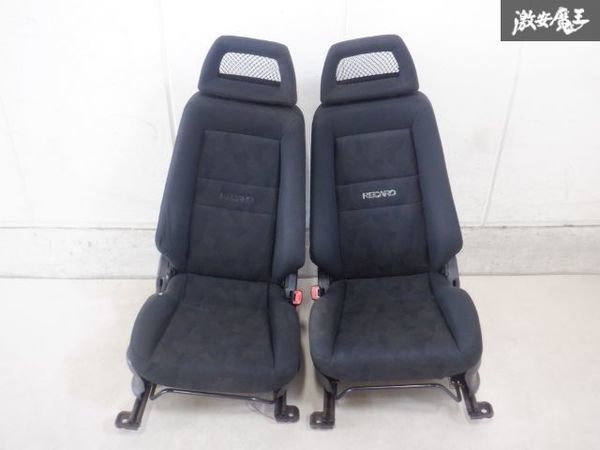 売り切り! スズキ 純正 RECARO レカロ HN22S Keiワークス フロント シート 左右セット 運転席 助手席 レール付 セミバケ 訳有品 棚2F-G-2