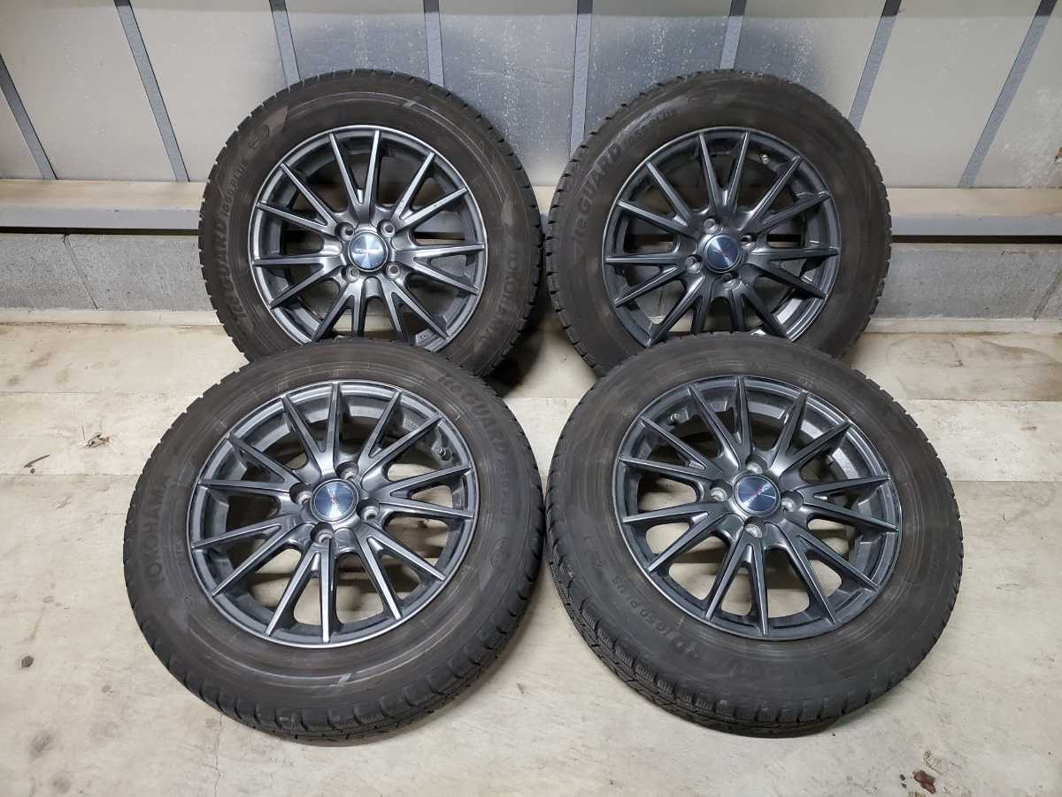 175/65/15 スタッドレスタイヤ&アルミホイール 4本セット ヨコハマ アイスガード