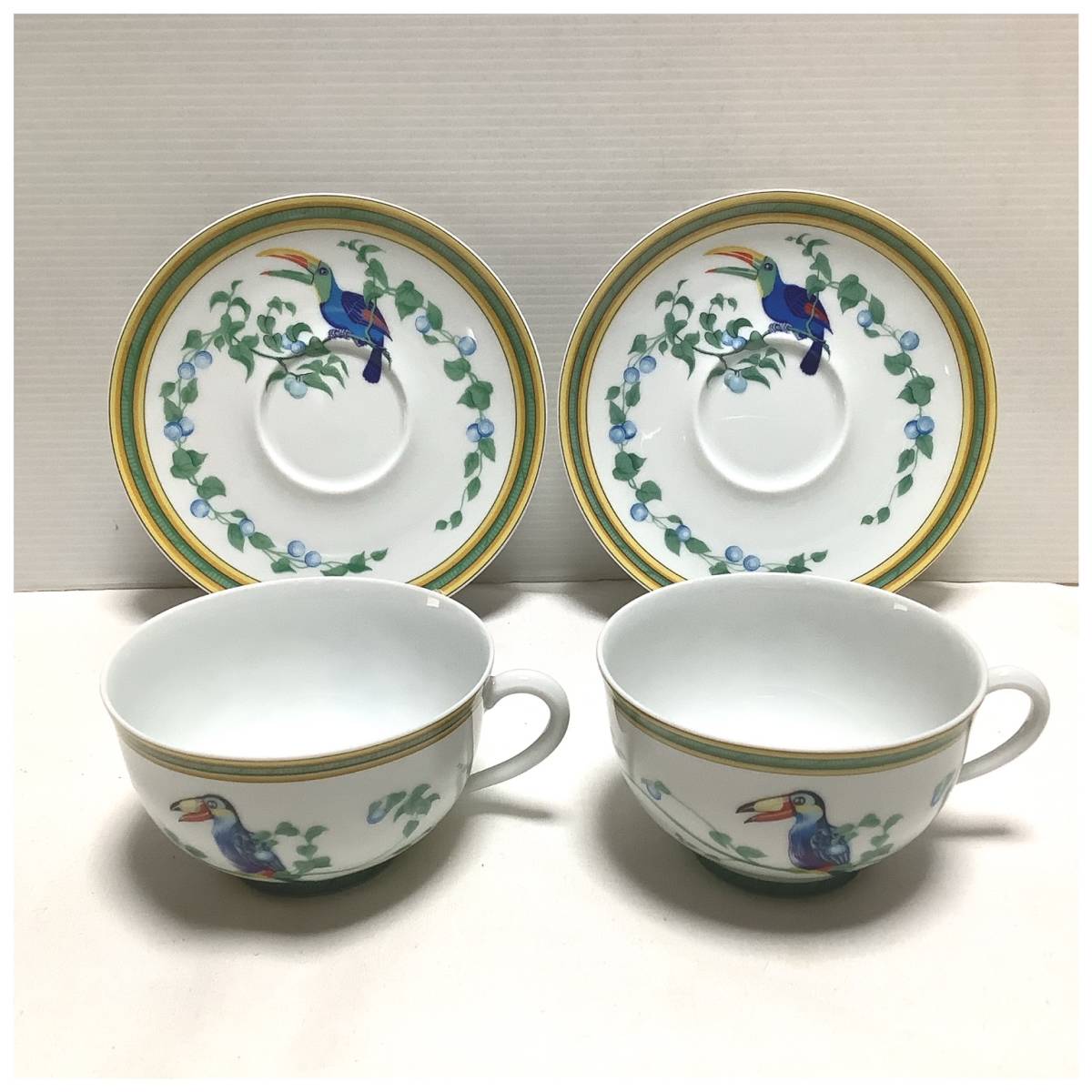 エルメス　トゥカン　オーバルプレート 美品☆エルメス食器トゥカンオーバルプレート大皿 □極美品