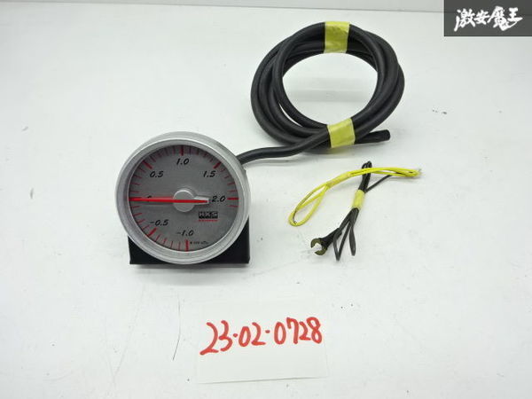 保証付 HKS 汎用品 ブースト計 ターボ計 60Φ 機械式 イルミ レッド 赤 イルミ点灯確認OK 追加メーター 即納 棚6-1-D ブースト計 HKS 機械式 YB3034 負圧計 ブースト計の通販