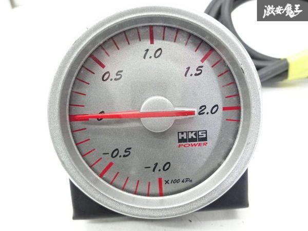 保証付 HKS 汎用品 ブースト計 ターボ計 60Φ 機械式 イルミ レッド 赤 イルミ点灯確認OK 追加メーター 即納 棚6-1-D ブースト計 HKS 機械式 YB3034 負圧計 ブースト計の通販