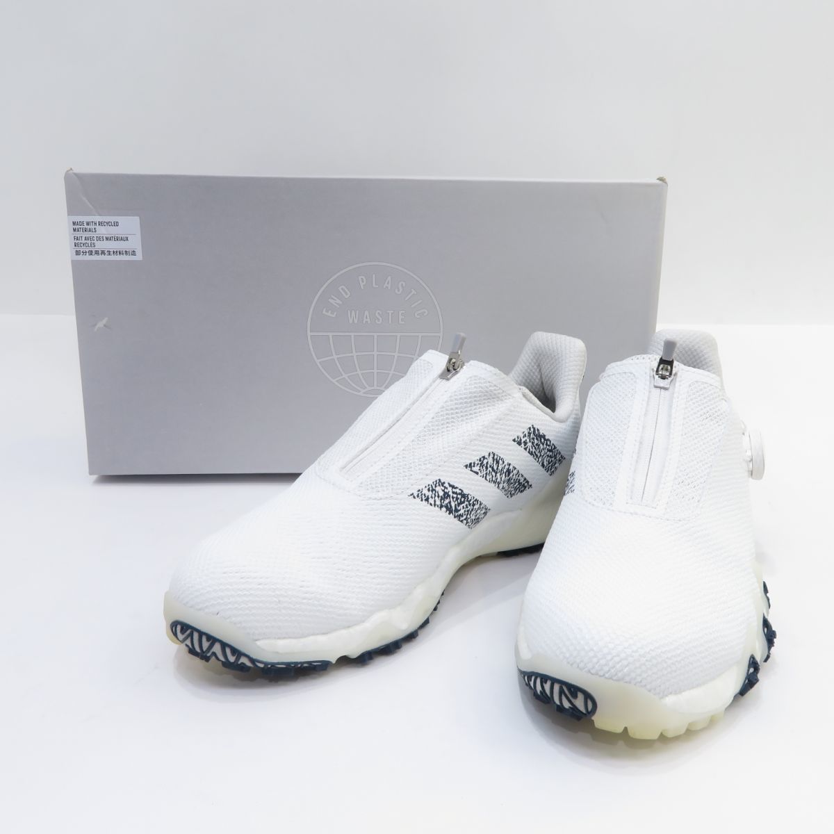 154 adidas アディダス CODECHAOS コードカオス22 BOA ゴルフシューズ GX3938 US9.5/27cm 箱有 ※中古