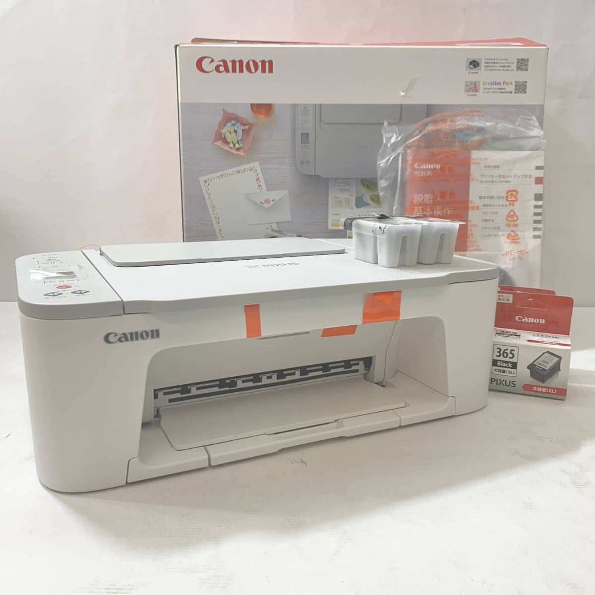 (13305)●【開封済み未使用品】マルチファンクションプリンター/インクジェット複合機/Canon/PIXUS TS3530/ホワイト/動作確認済み/中古品
