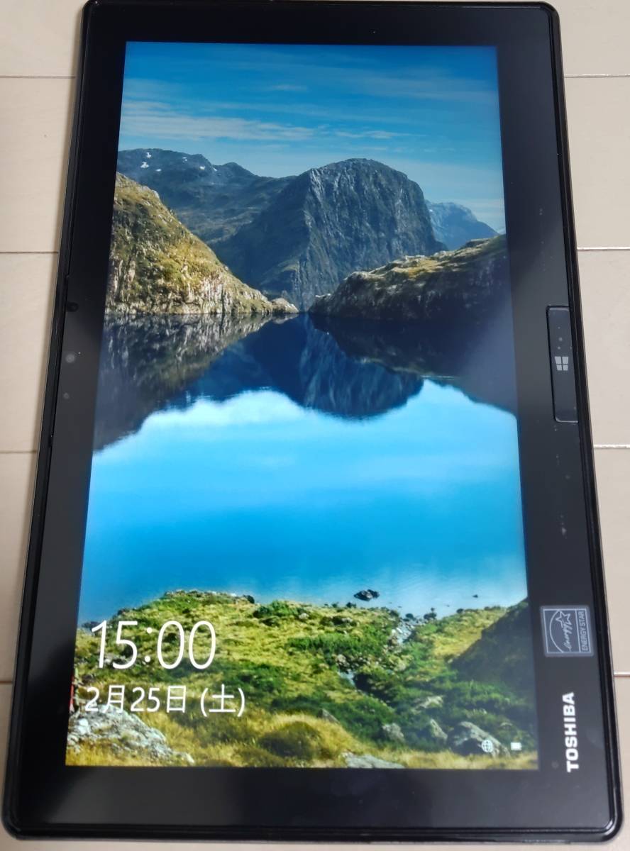 バッテリー良好 良品 東芝 dynabook V714/K WindowsタブレットPC SSD128GB キーボード ポータブルDVDドライブ 回復ドライブ(USB) セット_4