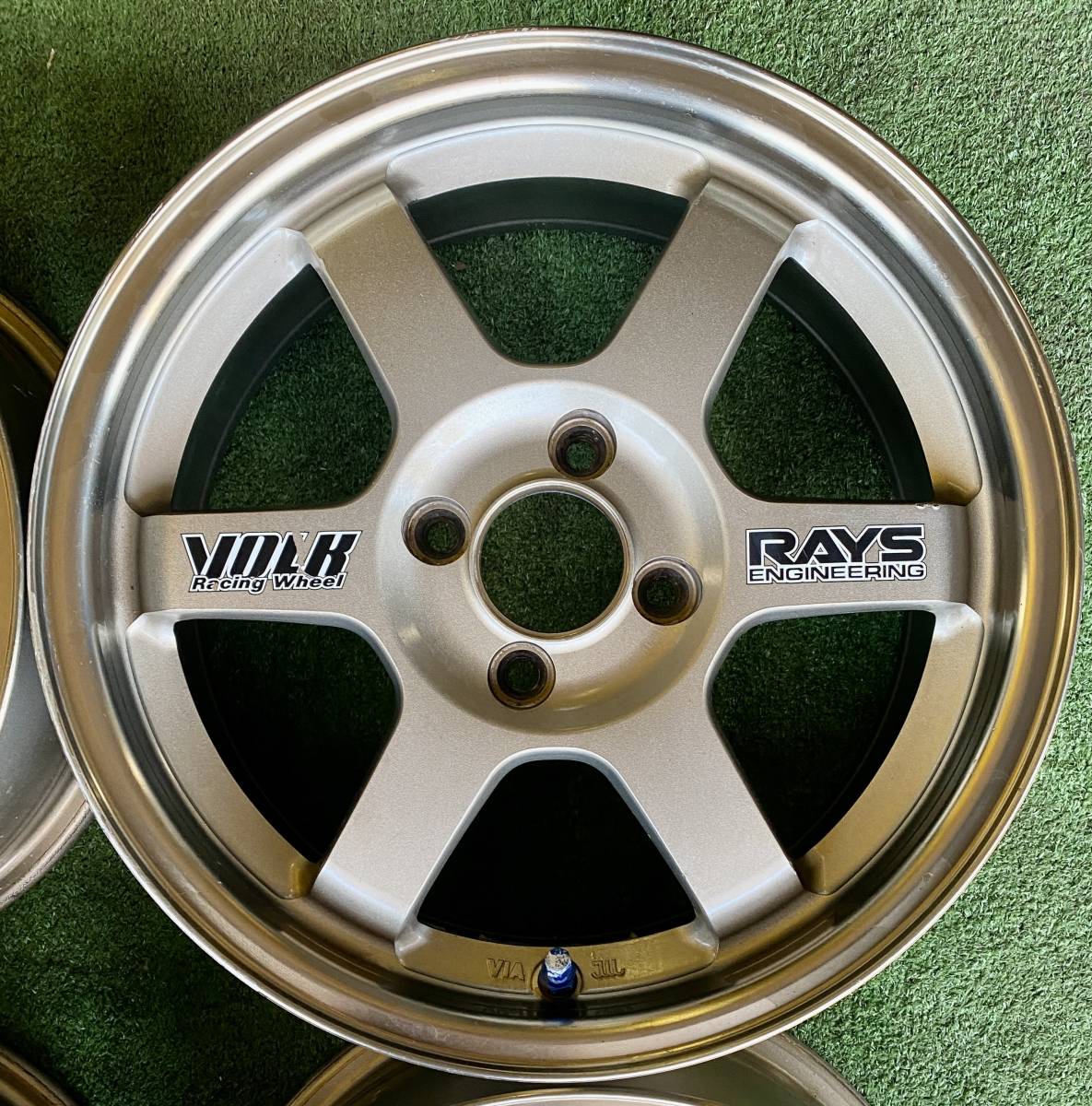 RAYS VOLK RACING TE37 15インチ 4穴 6.5J +35 PCD100 4本 